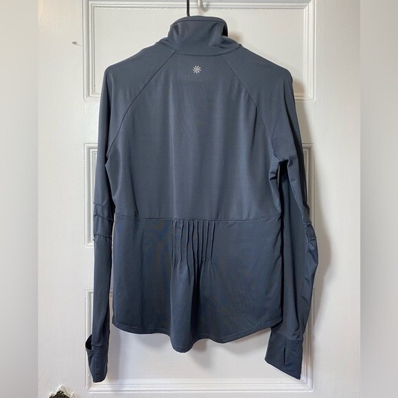 ATHLETA Malibu Half Zip Active Hike Jacket Pullover in Grey/Red Sz Medium - Picture 11 of 14